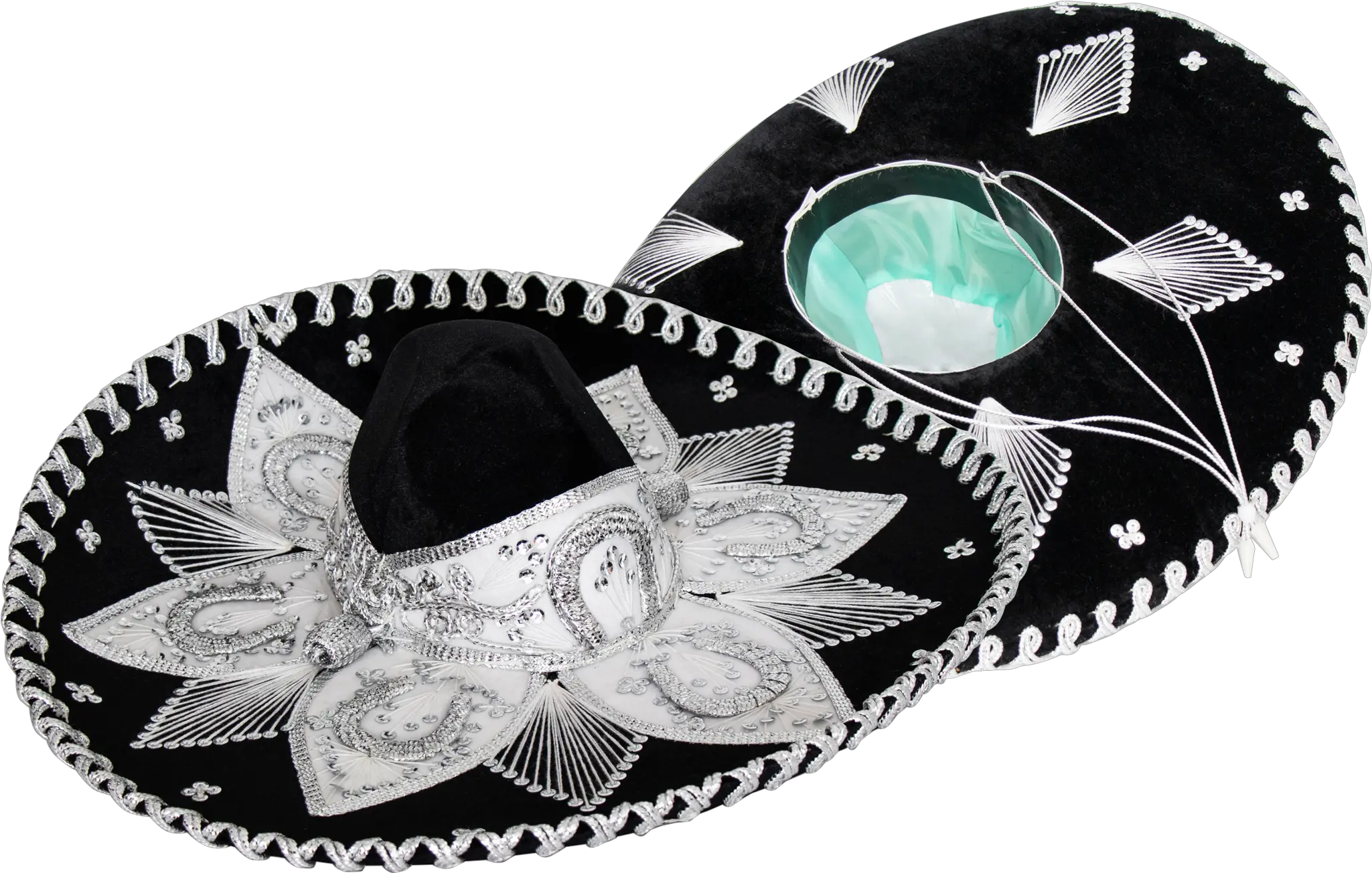 Adult Mariachi Sombrero Charro Hat Black And White Mariachi Hat Png Mariachi Png