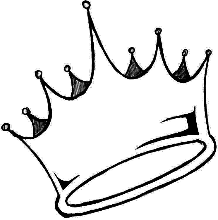 Thug Life Crown Png Pic Easy Crown Drawings Crown Png Black And White png