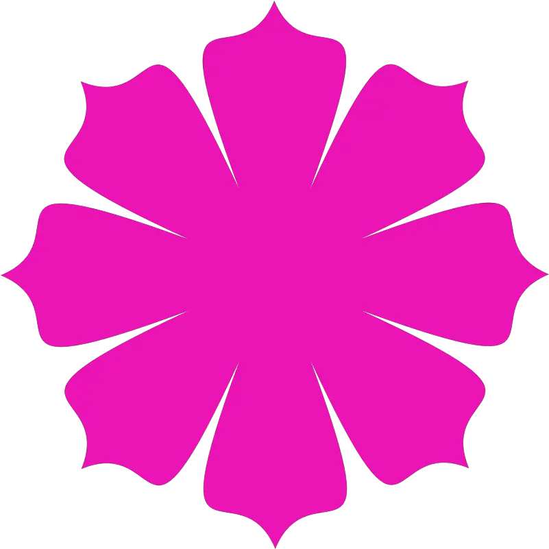 Clipart Pink Flower Shape Flowers Flower Shape Png Flower Shape Png png