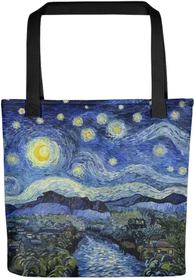 The Starry Night Tote Bag Van Gogh Starry Night Png Starry Night Png