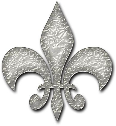 Fleur De Lys Silver Emblem Png Fleur De Lis Png