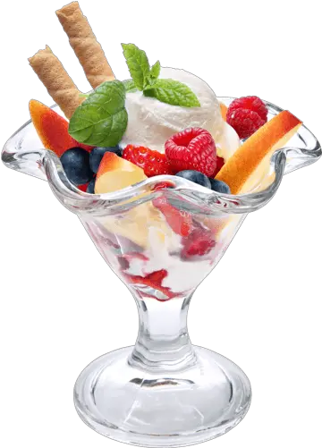 Ice Cream Berries Transparent Png Stickpng Fruit Salad With Ice Cream Png Fruit Salad Png