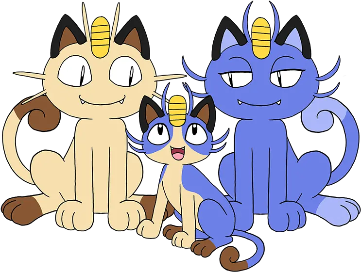 Download I Wanna Breed A Kanto Meowth With An Alola Meowth X Alolan Meowth Png Meowth Png