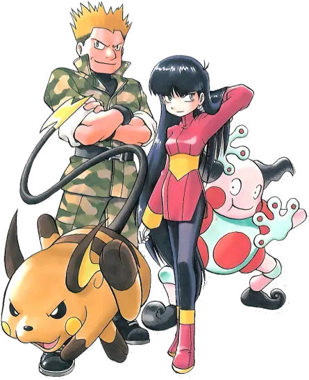 Transparent Sabrina Pokemon Adventures Raichu Mr Mime Lt Lt Surge And Sabrina Png Raichu Png