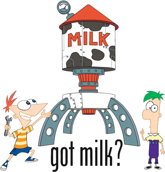 Phineas Ferb Group Clipart Phineas And Ferb Got Milk Png Got Milk Png