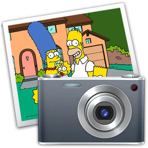 Iphoto Simpsons Icon Free Download As Png And Ico Easy Simpson Camera Png The Simpsons Png