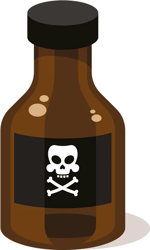 Clipart Glass Bottle Png Poison Png