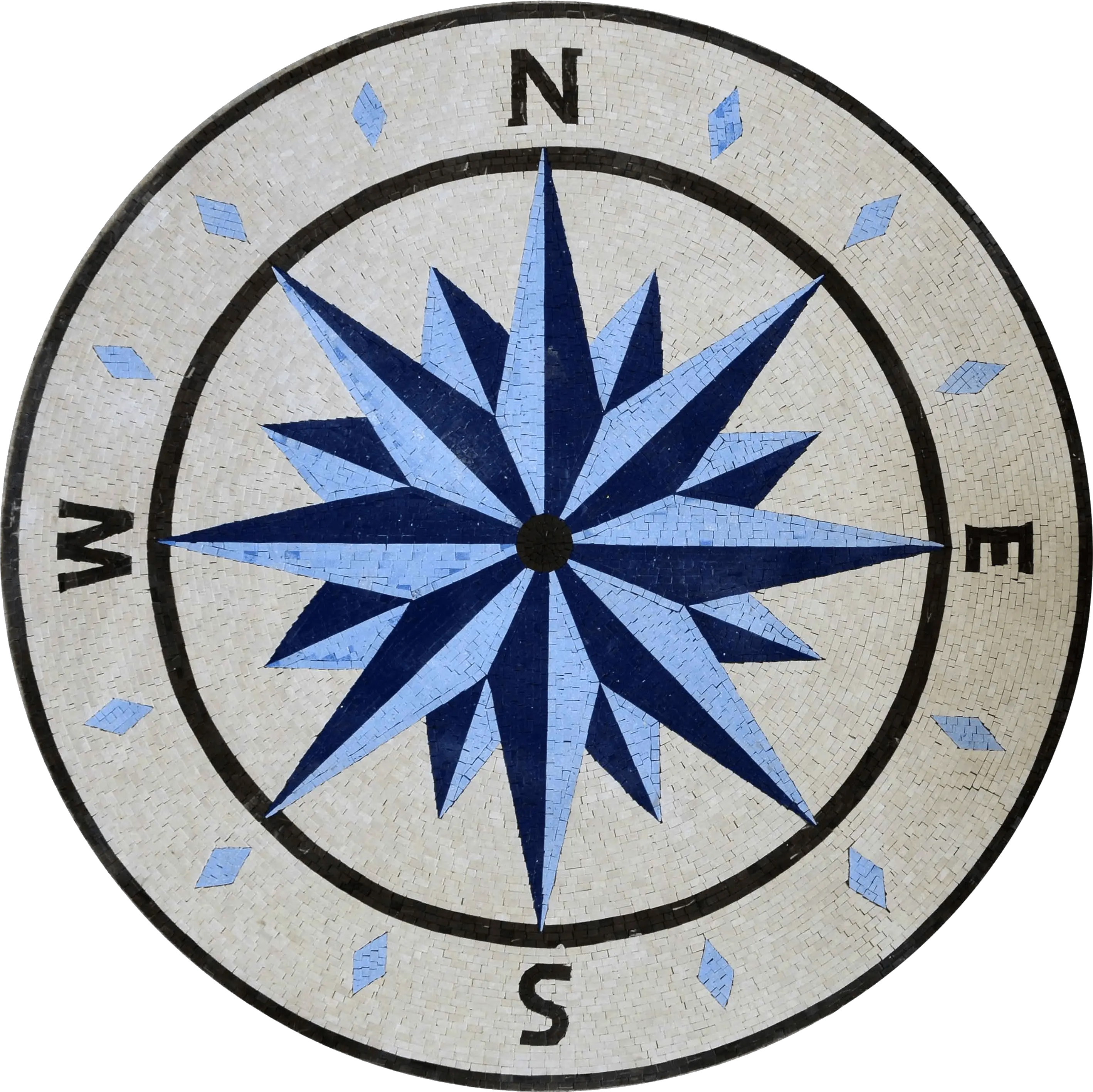 Regal Compass Rose Mosaic Simple Compass Png Nautical Star Icon