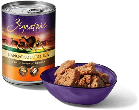 Kangaroo Formula Zignature Food For Dogs Kangaroo Meat Dog Food Png Canned Food Png