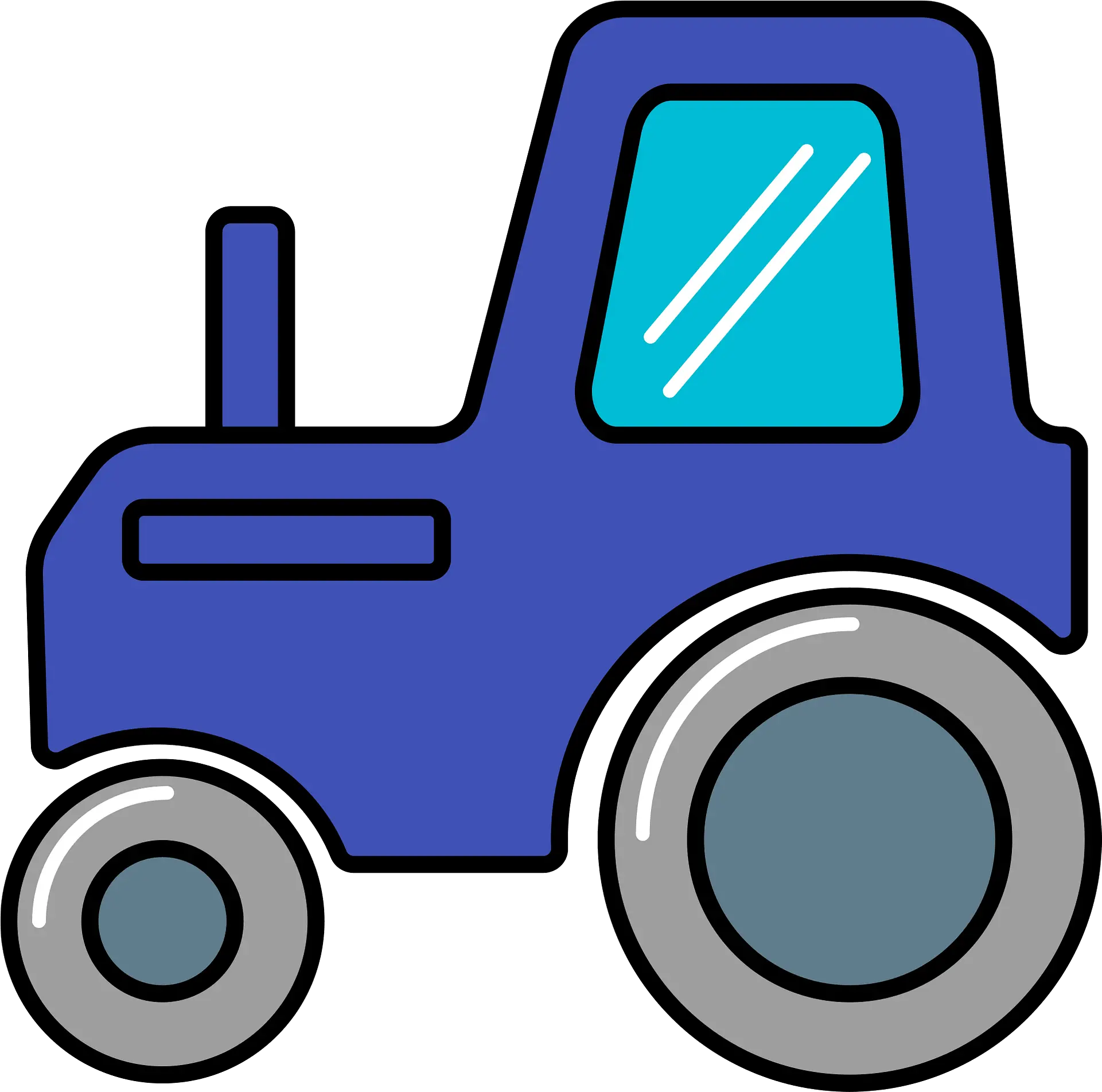 Tractor Clipart Free Download Transparent Png Creazilla Car Tractor Icon