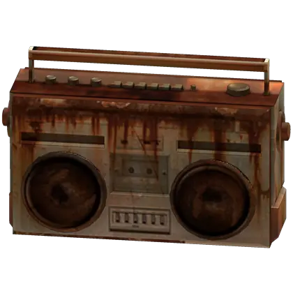 Download Beat Up Super Jank Boombox Rusty Radio Roblox Png Boom Box Png