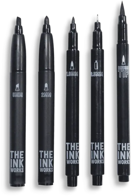 Ink Works Markers Ink Works Png Pen Bullet Icon