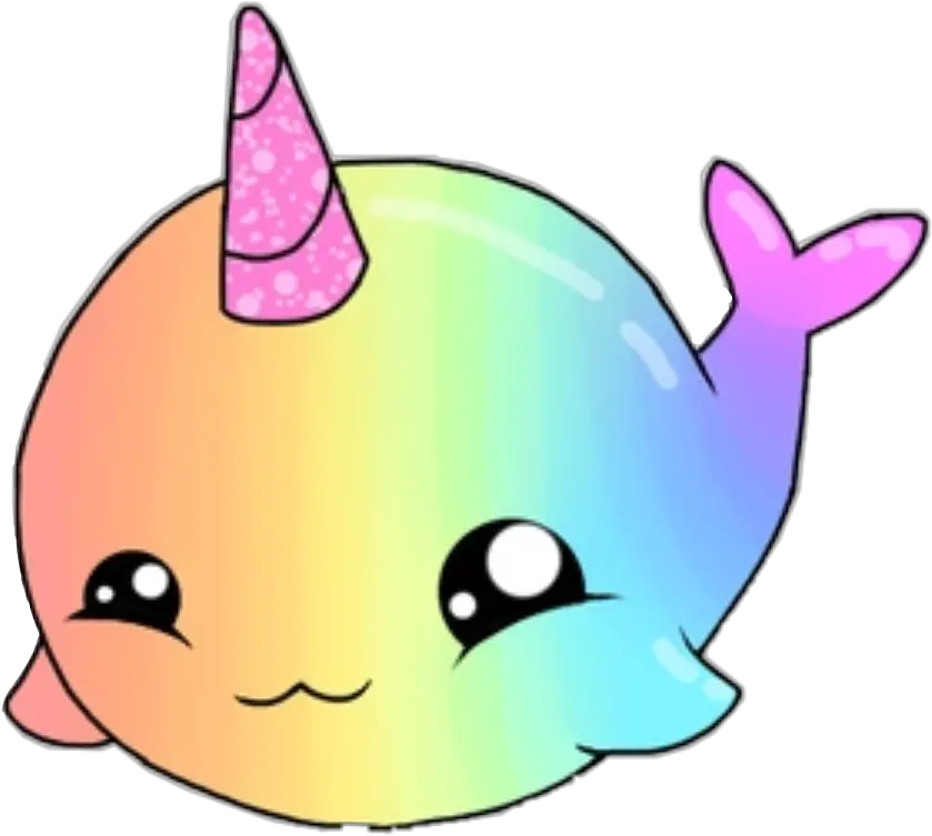 Narwhal Pink Kawaii Transparent U0026 Png Clipart Free Download Rainbow Cute Cartoon Narwhal Narwhal Png