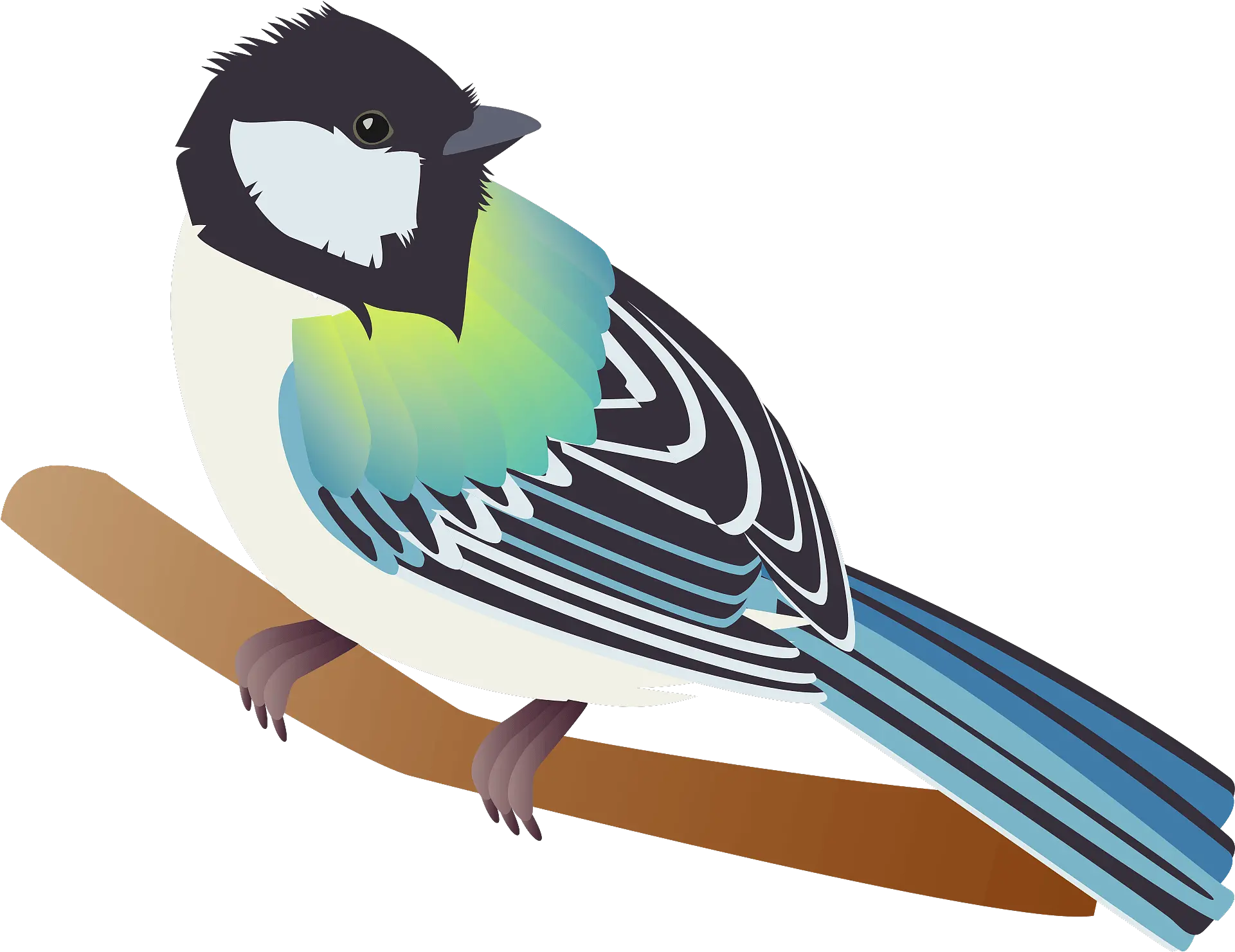 Japanese Tit Bird Transparent PNG