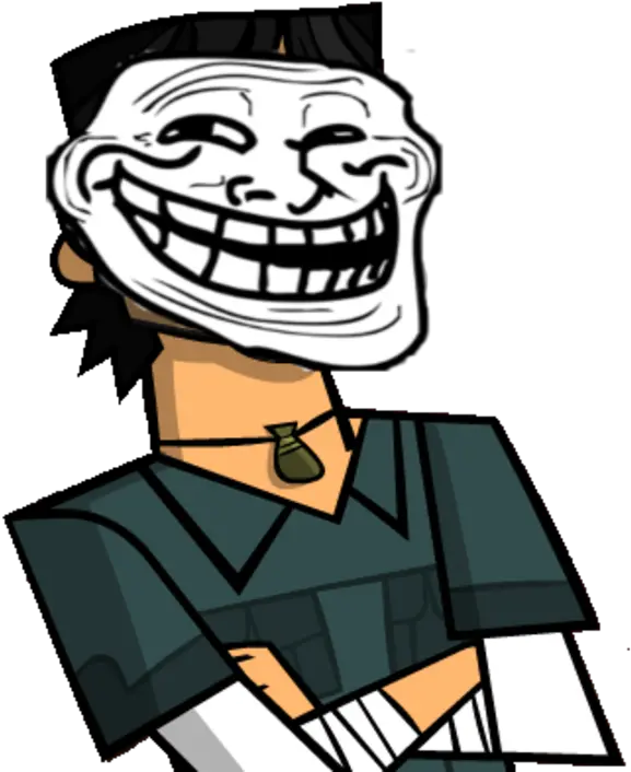 Image 634008 Trollface Know Your Meme Total Drama Chris Mclean Png Troll Face Transparent