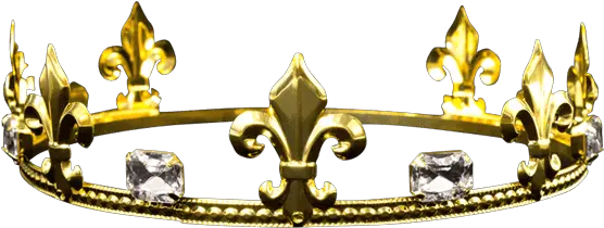 Mens Crystal Fleur De Lis Crown Simple Crown For Men Png Gold Crown Png