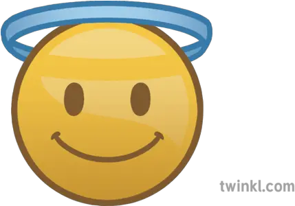 Halo Smile Emoji Christmas Festive Emote Happy Mojimaths Smiley Png Smile Emoji Png