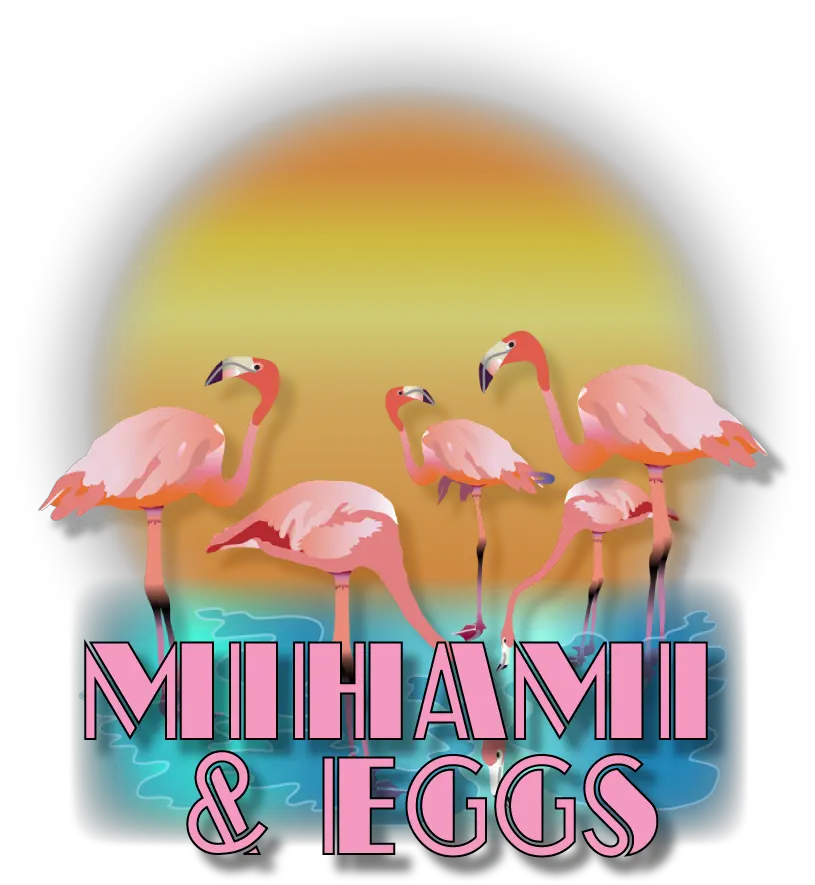 Mihami U0026 Eggs Logo Greater Flamingo Png Flamingo Logo