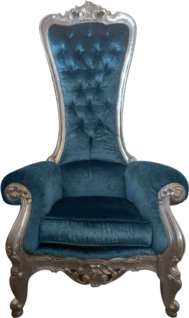 Blue Princess Adult Royal Chair Throne Png Throne Chair Png