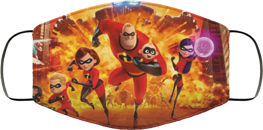 Incredibles Face Mask Washable Reusable Incredibles 2 Png Incredibles Transparent