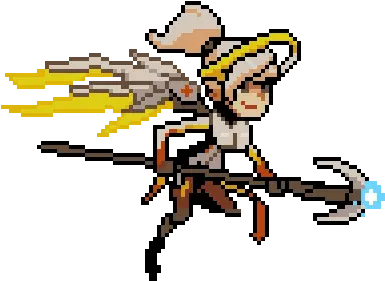 Overwatch Gif Png Picture Overwatch Mercy Pixel Spray Overwatch Mercy Png