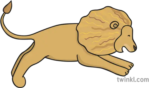 Lion Walking Through The Jungle Illustration Twinkl Walking Through The Jungle Lion Png Jungle Png