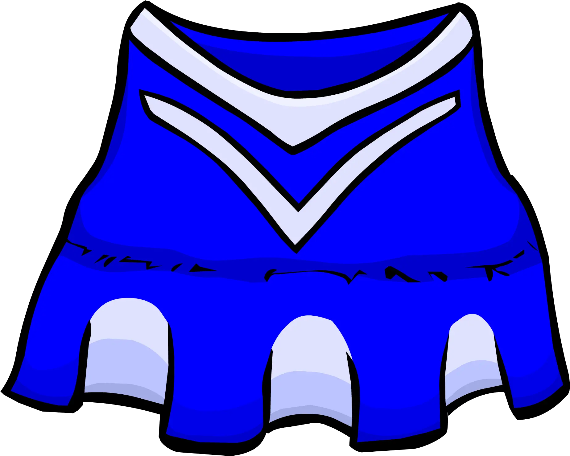Blue Cheerleader Outfit Club Penguin Wiki Fandom Transparent Cheer Outfit Clipart Png Cheer Icon