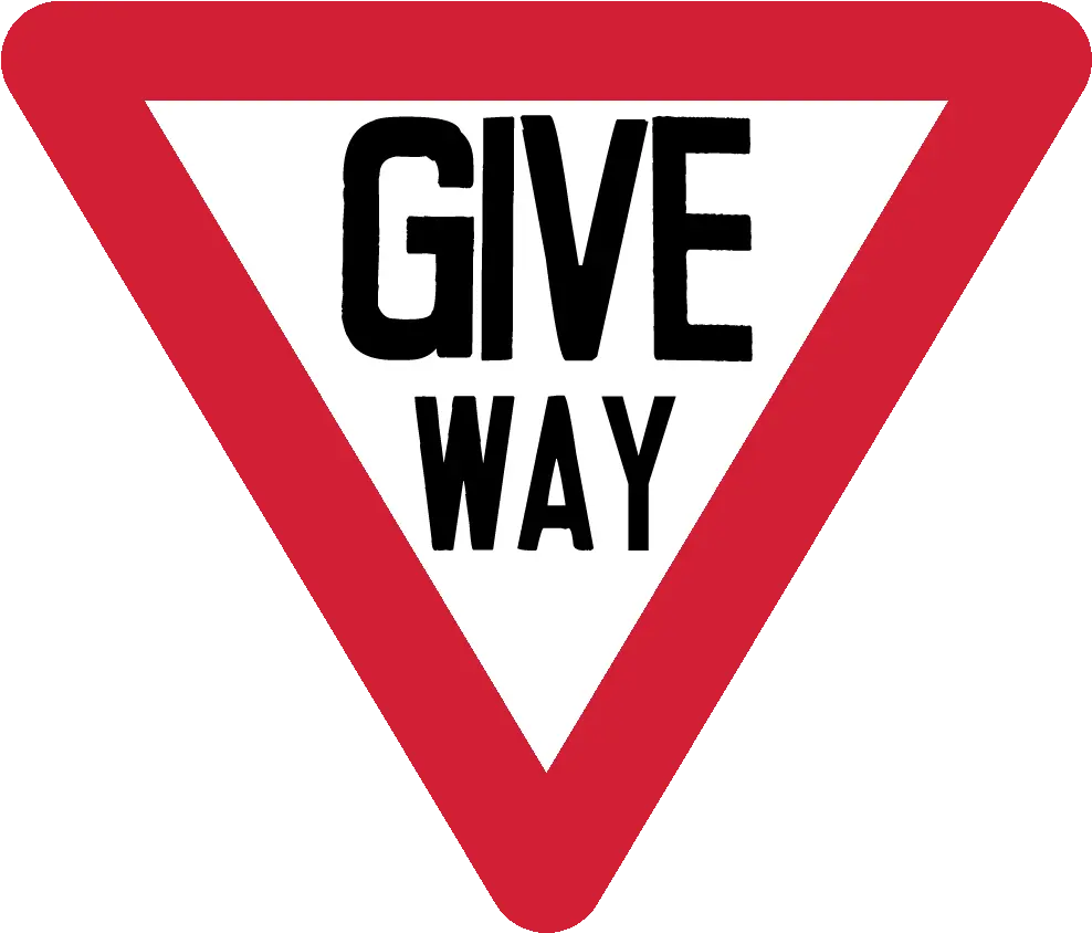 Giveway Sing Give Way Sign Png Sing Png