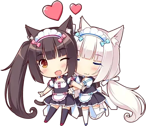 Nekopara Sticker Pack Stickers Cloud Nekopara Chibi Png Anime Cat Girl Icon