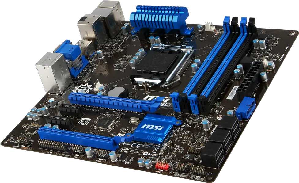 Intel Motherboard Msi H61m P20 Lga 1150 Lga 1150 Png Msi B85m G43 Intel Png