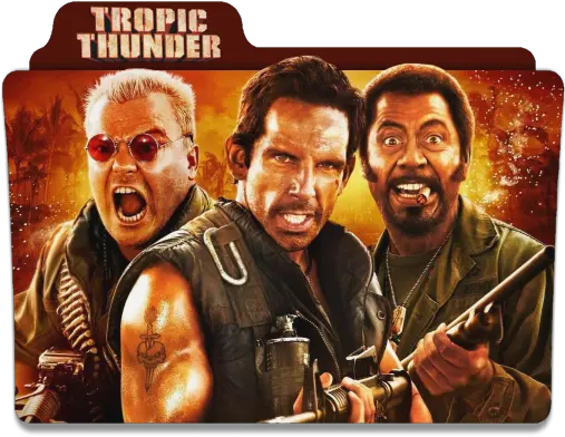 Tropic Thunder Movie Folder Icon Designbust Tropic Thunder Png Movie Action Icon