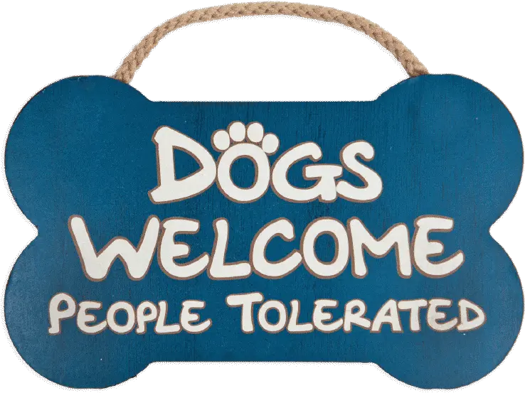 Bone Sign With Rope Dogs Welcome Big Png Welcome Sign Png