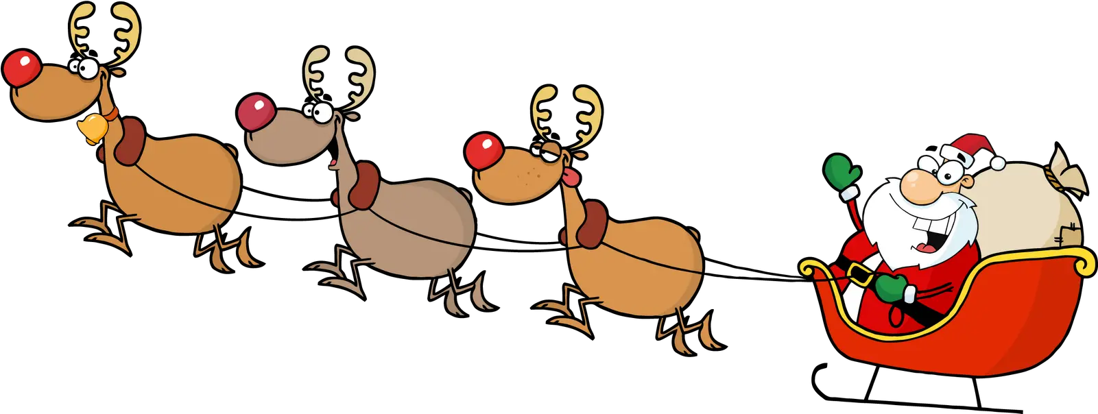 Reindeer Sleigh Png 5 Image Free Christmas Clip Art Sleigh Png