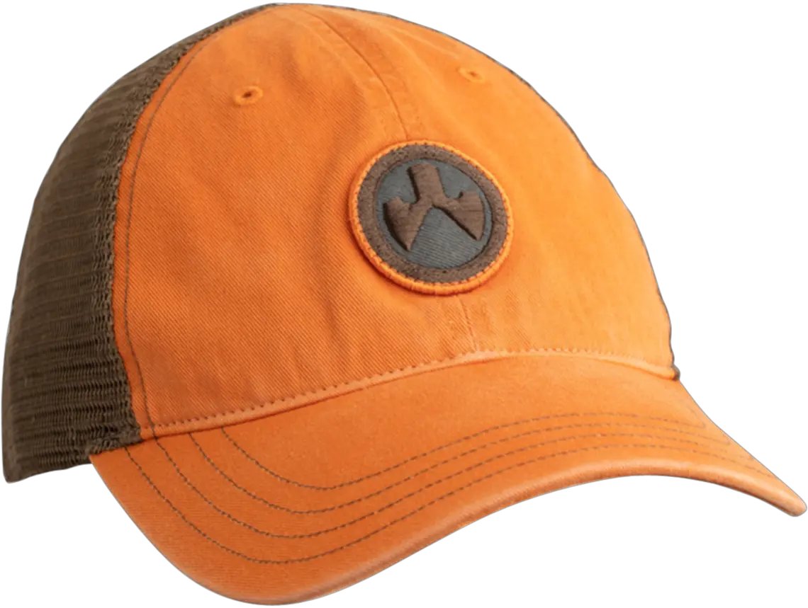 Magpul Icon Patch Garment Washed Trucker Hat Orangebrown One Size Fits Most Magpul Icon Patch Garment Washed Trucker Cap Png Write A Review Icon