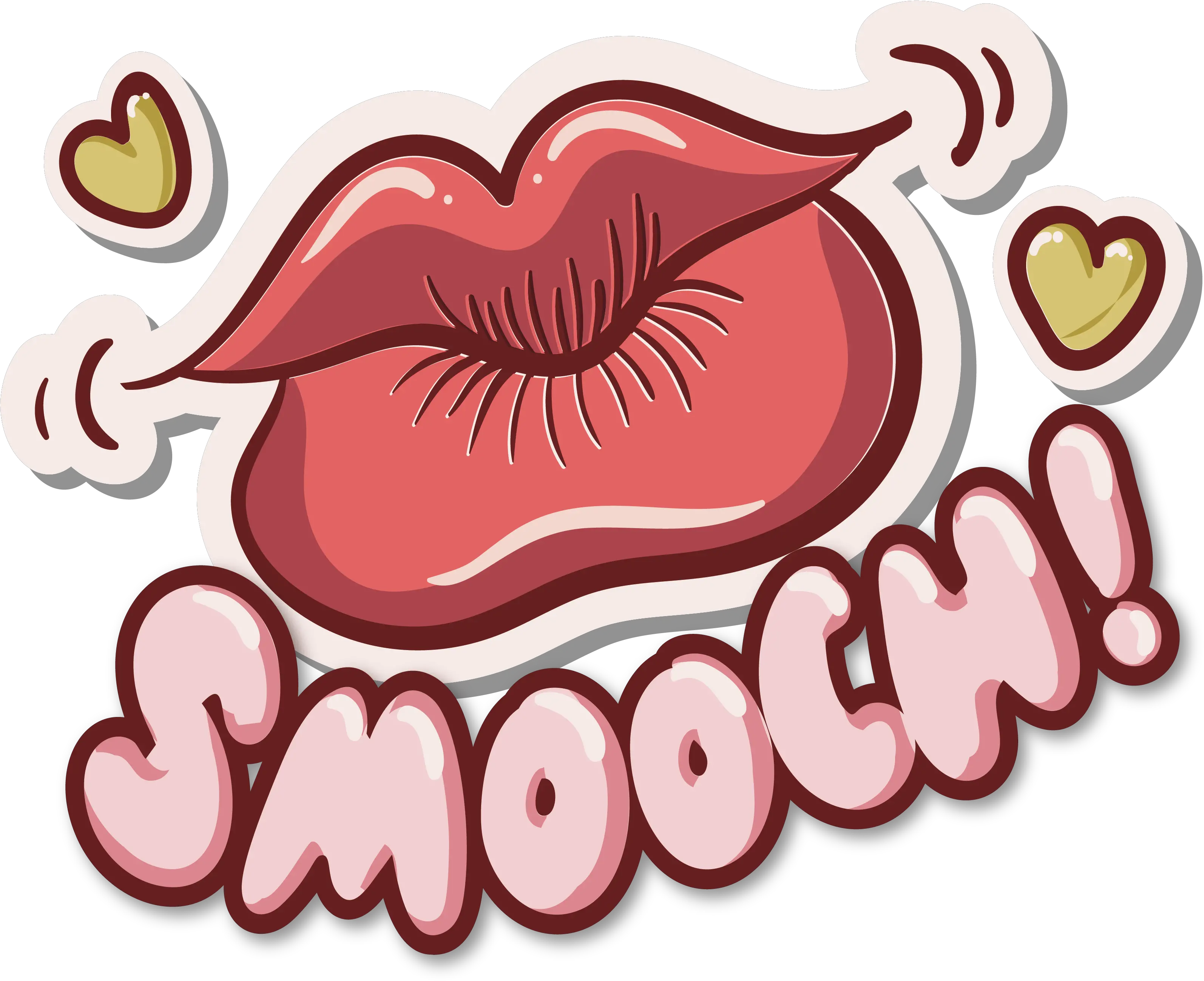 Cartoon Lips Png Eyelashes Clipart Lip Big Red Lip Kiss Big Red Lips Kiss Lips Clipart Png