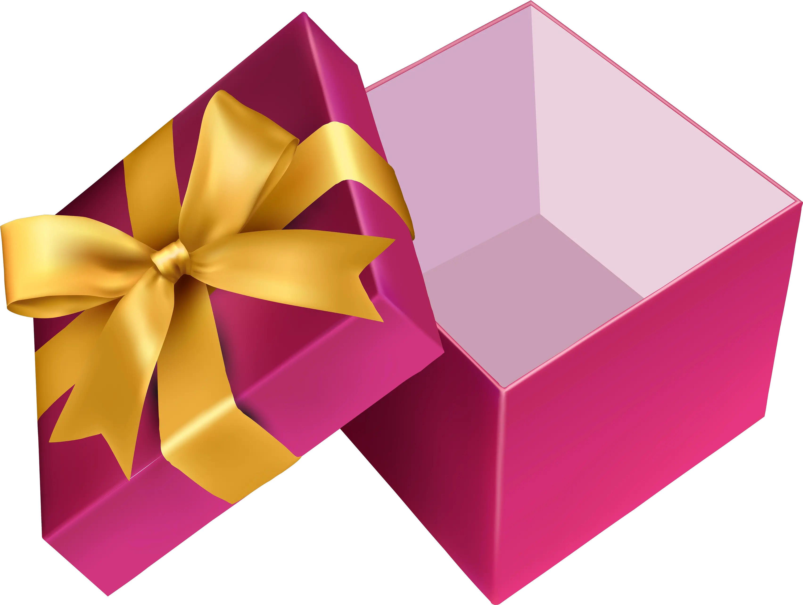 Download Pink Open Gift Png Clipart Empty Gift Box Clipart Gift Open Box Cartoon Gift Png png