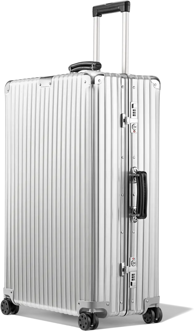 Classic Check In L Aluminium Suitcase Silver Rimowa Rimowa Classic Check In L Png Airport Luggage Polycarbonate Collection Icon Spinner