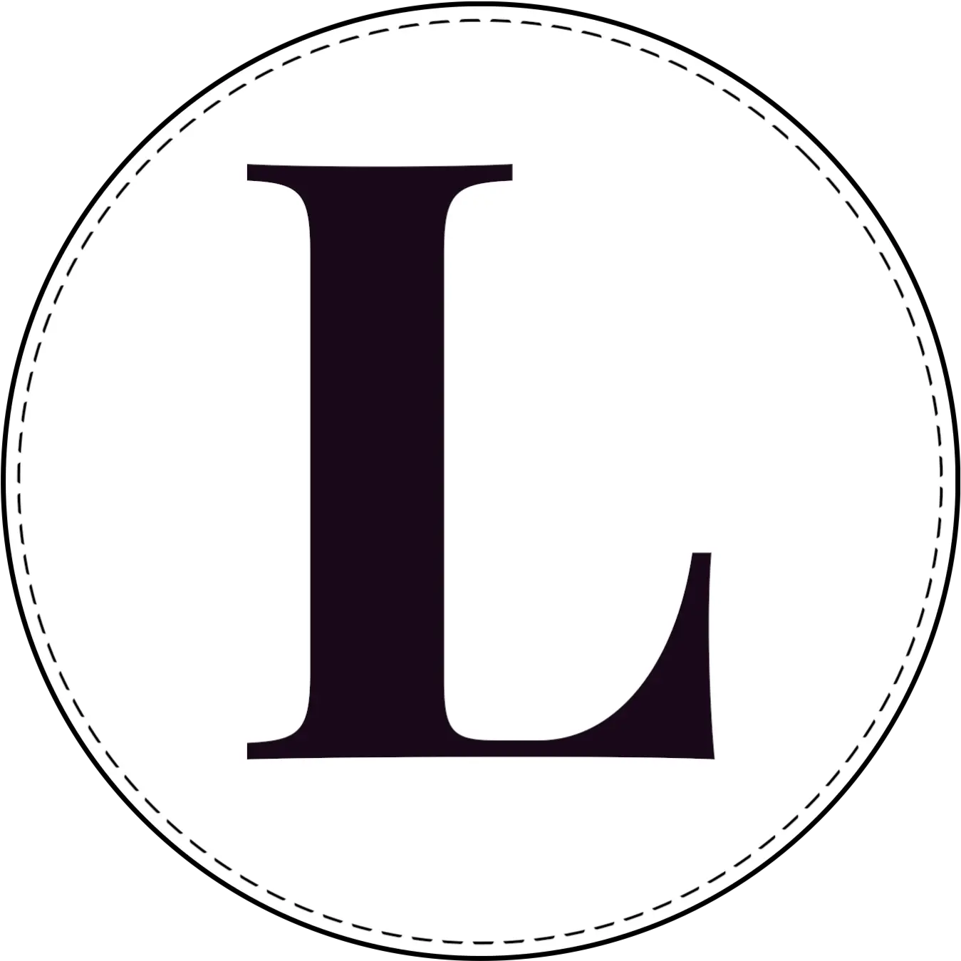 Free Printable Circle Banner Letters Entire Alphabet Circle Banner Letter L Png Circle Logo Template png