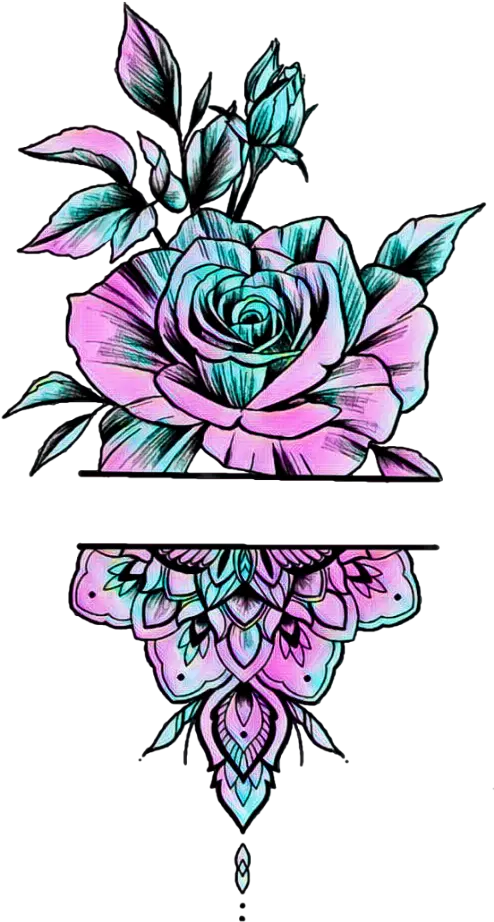 Roses Flowers Rosestattoo Rose Flowertattoo Tattoo Tatt Illustration Png Flower Tattoo Png