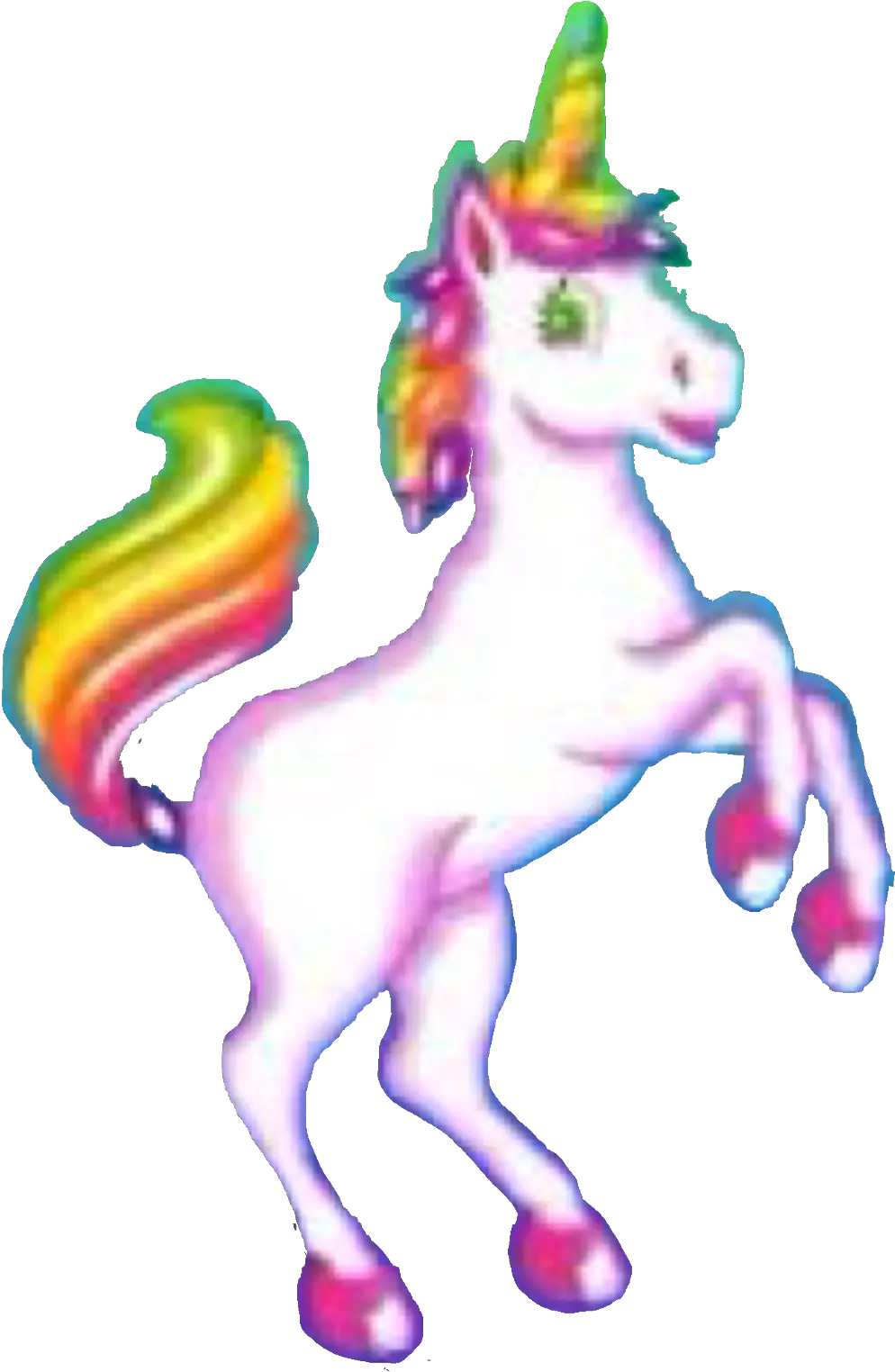 Unicorn Lisafrank Sticker By Sarahwhelan12 Unicorn Png Lisa Frank Png