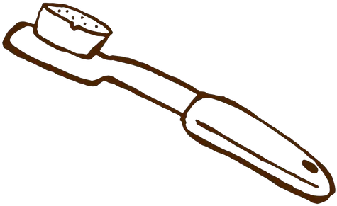 Hand Drawn Toothbrush Icon Imagen De Un Cepillo Grande Para Colorear Png Toothbrush Icon