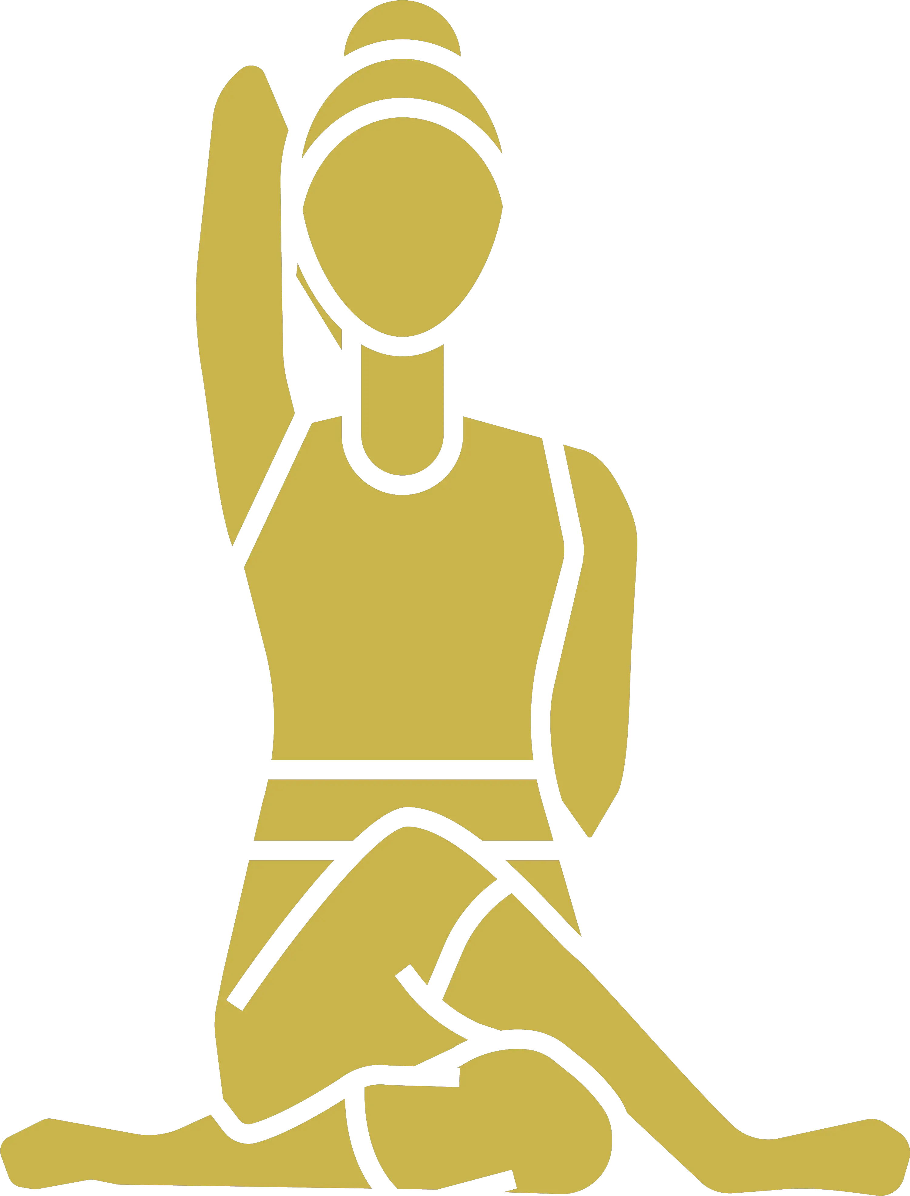 Big Rock Yoga Stretches Png Pose Icon