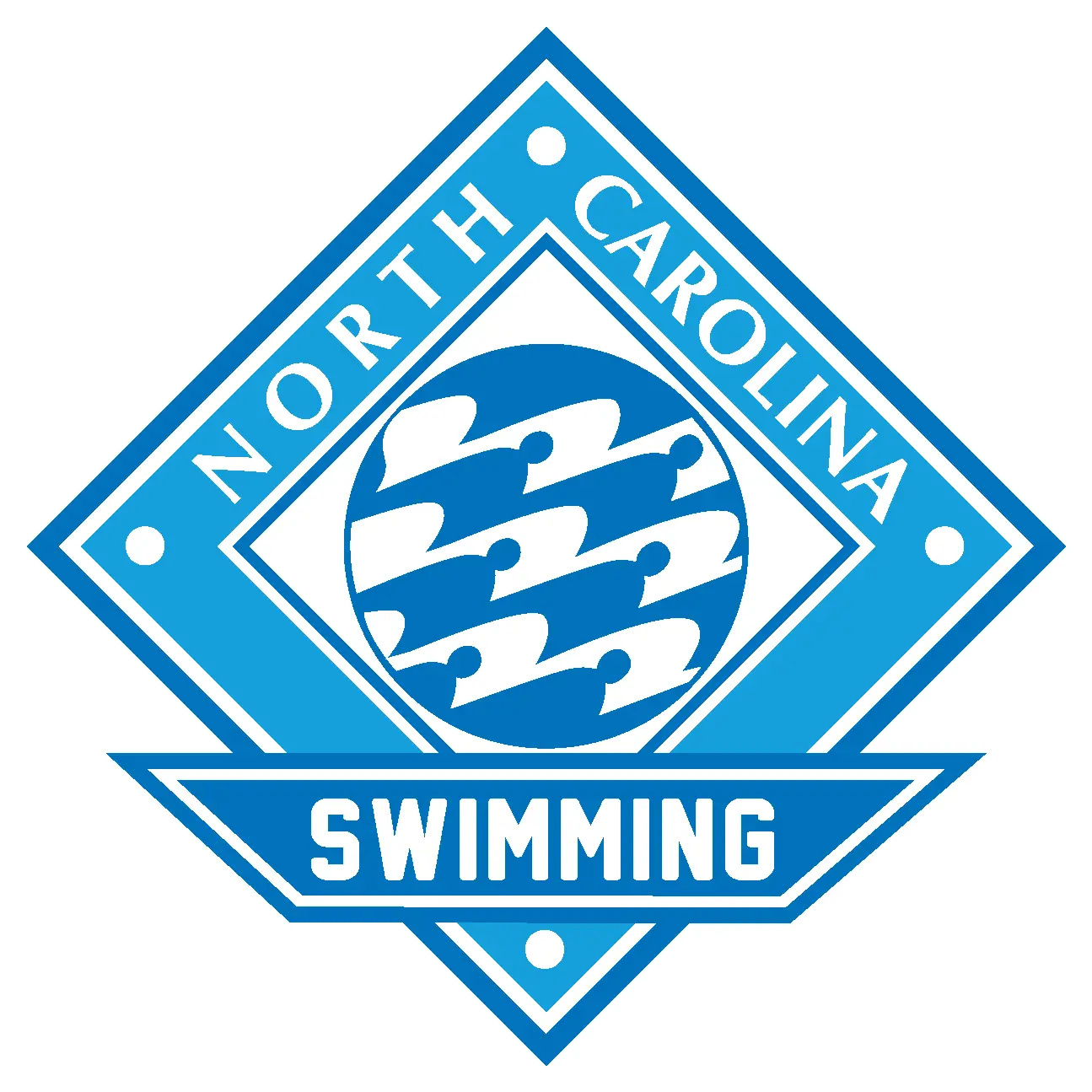 Nc Swimming Logos Blue Yellow Png Ping Logo
