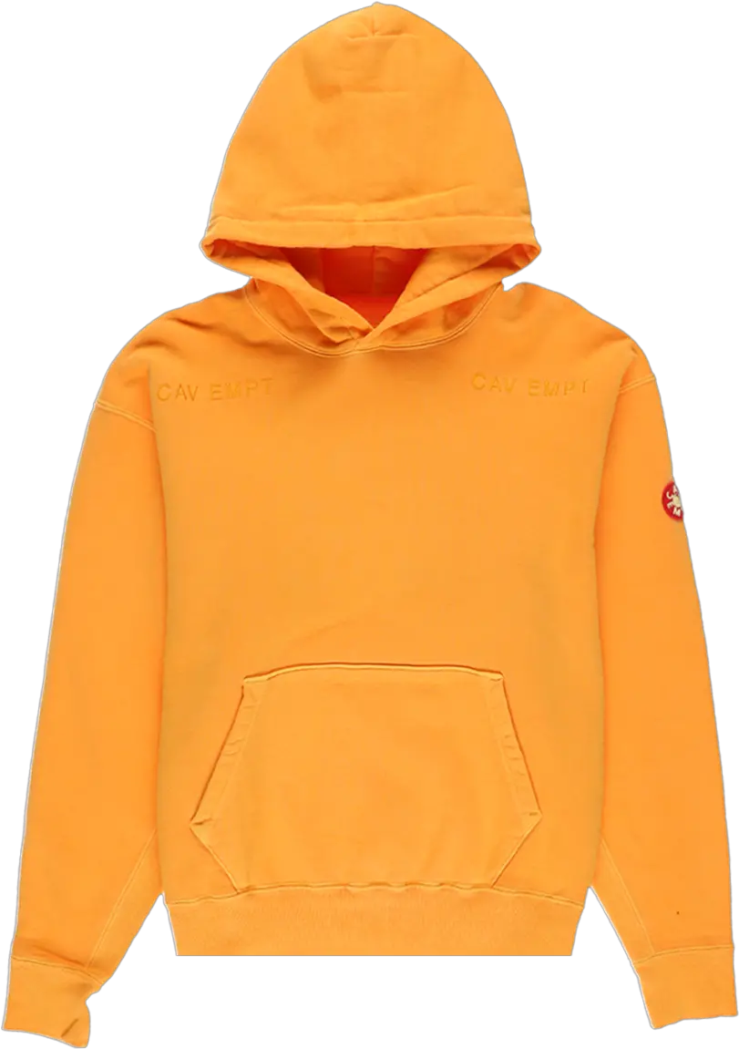 Cav Empt Overdye Wire Mesh Heavy Hoodie Cav Empt Hoodie Orange Png Cav Empt Icon Pullover