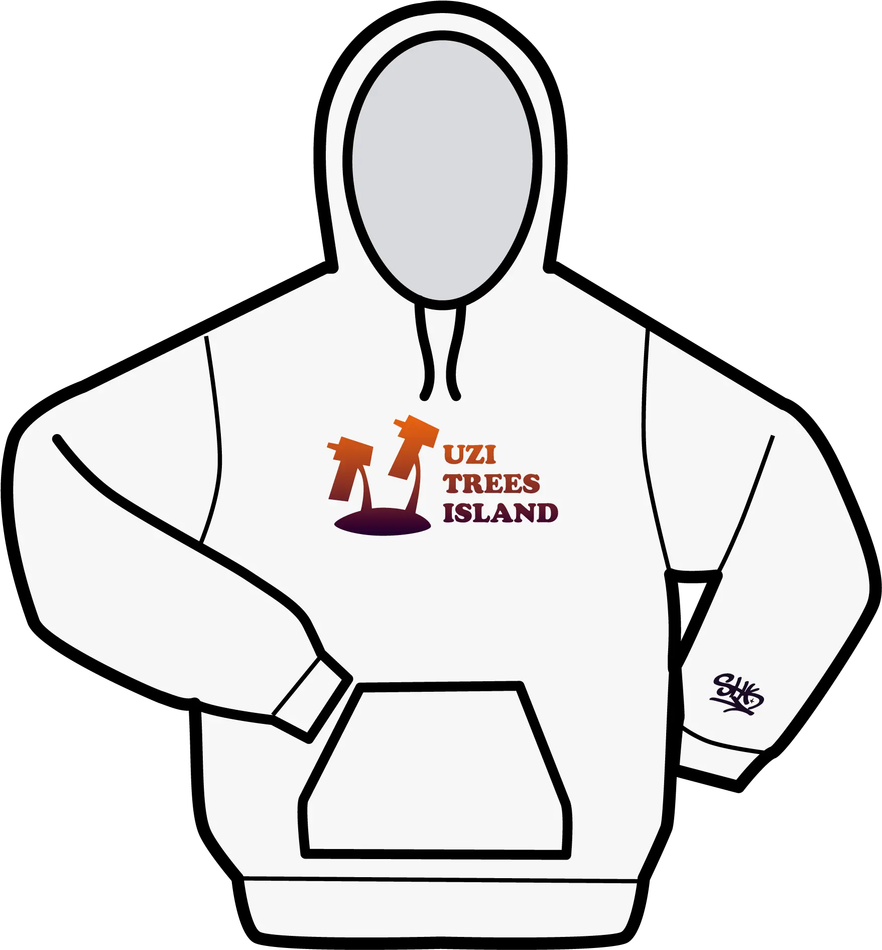 Uzi Hoodie Hoodie Template Png Uzi Png