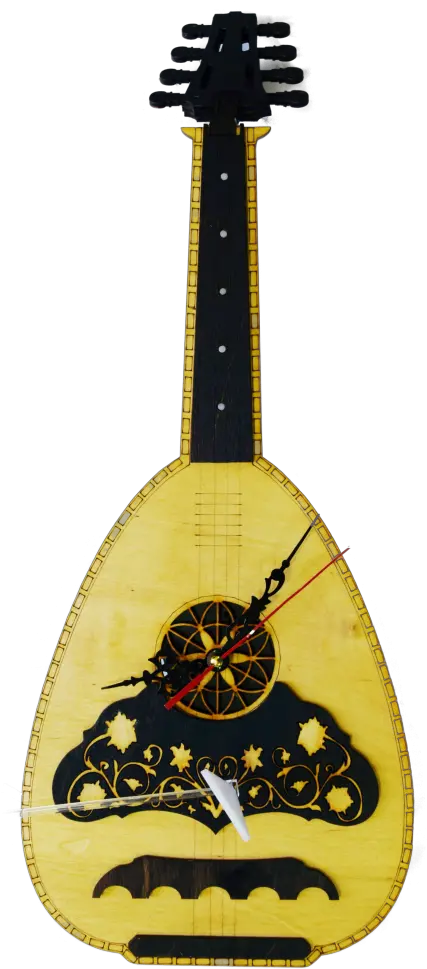 Cretan Lute Clock Kobza Png Lute Png