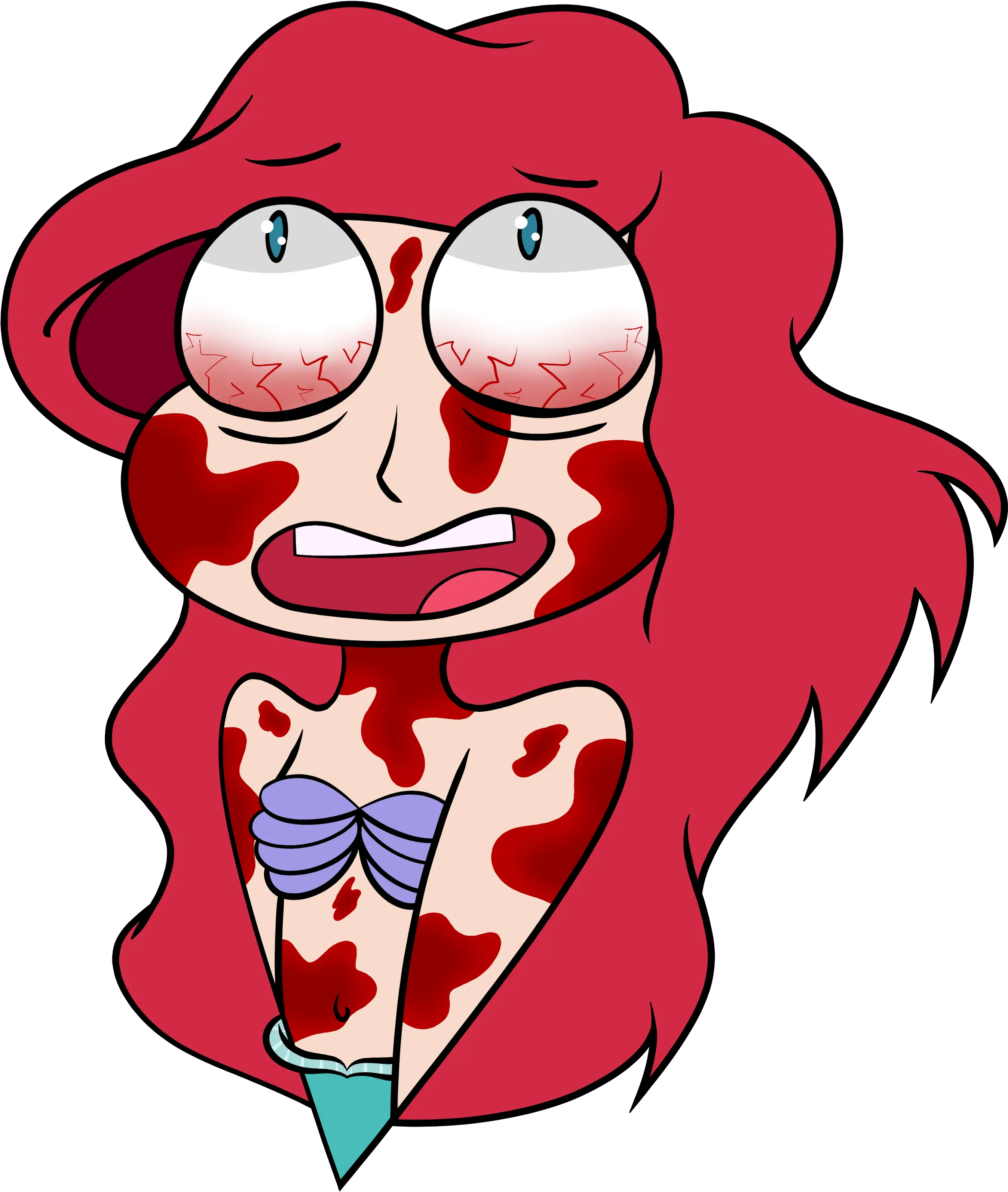 Bloody Ariel By Midgesaurus Clip Art Png Ariel Png