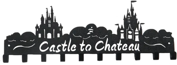 Castle To Chateau Medal Hanger Walt Disney World Marathon Png Disneyland Castle Png