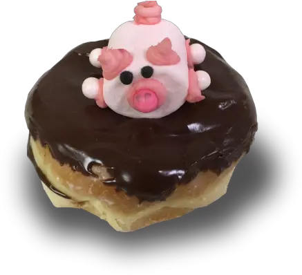 Download Pig In Mud Donut Which Is A Raised Marshmallow Chocolate Spread Png Donut Transparent
