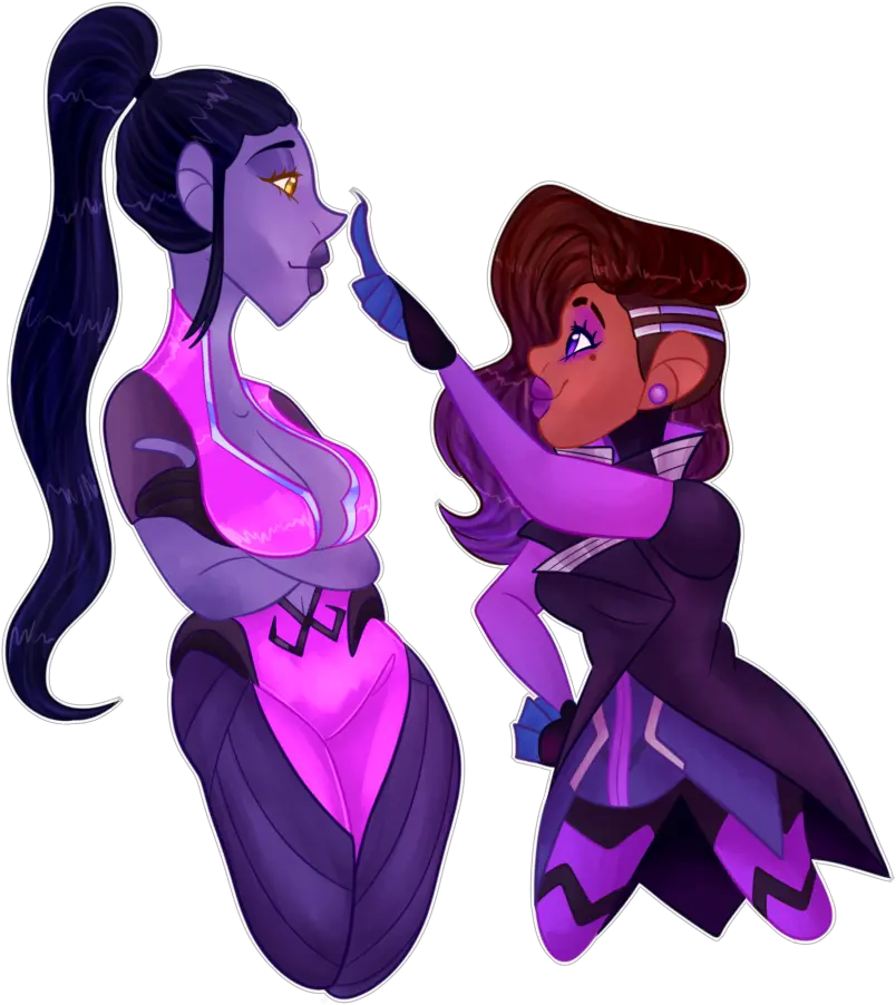 Owsombra Hashtag Cartoon Png Sombra Overwatch Png